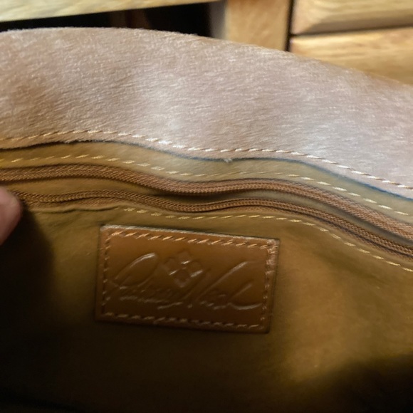 Purse, Leather, Indian Design, Turquoise & Brown, Patricia Nash Lanza Crossbody - Picture 12 of 16